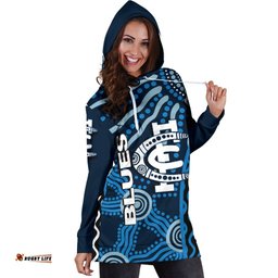 Carlton Blues Hoodie Dress Aboriginal