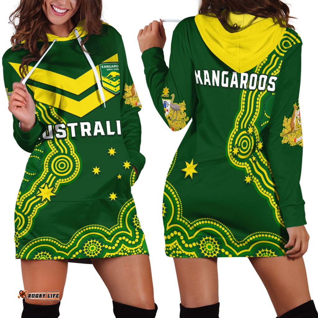 Australia Rugby Hoodie Dress The Kangaroos Champions Pacific Indigenous