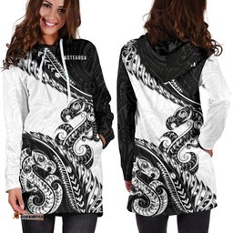 Aotearoa Women'S Hoodie Dress Silver Fern Manaia