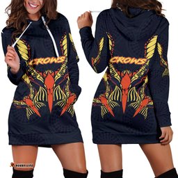 Adelaide Women Hoodie Dress Simple Indigenous Crows