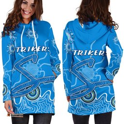 Adelaide Strikers Women Hoodie Dress Indigenous Blue Energy
