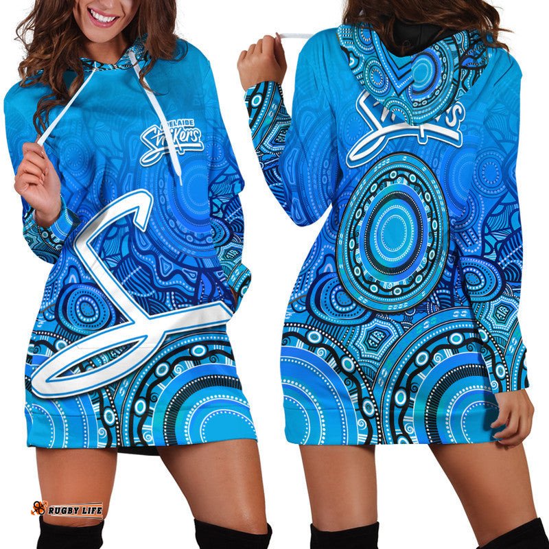 Adelaide Strikers Indigenous Aboriginal Arts Hoodie Dress