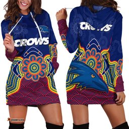 Adelaide Football Hoodie Dress Crows Aboriginal Art