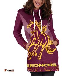 Brisbane Broncos Indigenous Women Hoodie Dress 01