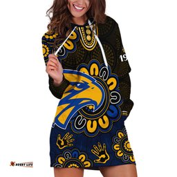 AFL West Coast Eagles 1986 Aboriginal Hoodie Dress 09