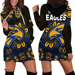 AFL West Coast Eagles 1986 Aboriginal Hoodie Dress 09