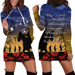 ANZAC DAY Hoodie Dress Camo Style Dawn Service 02