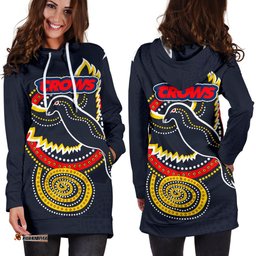 Adelaide Hoodie Dress Crows Indigenous