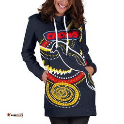 Adelaide Hoodie Dress Crows Indigenous