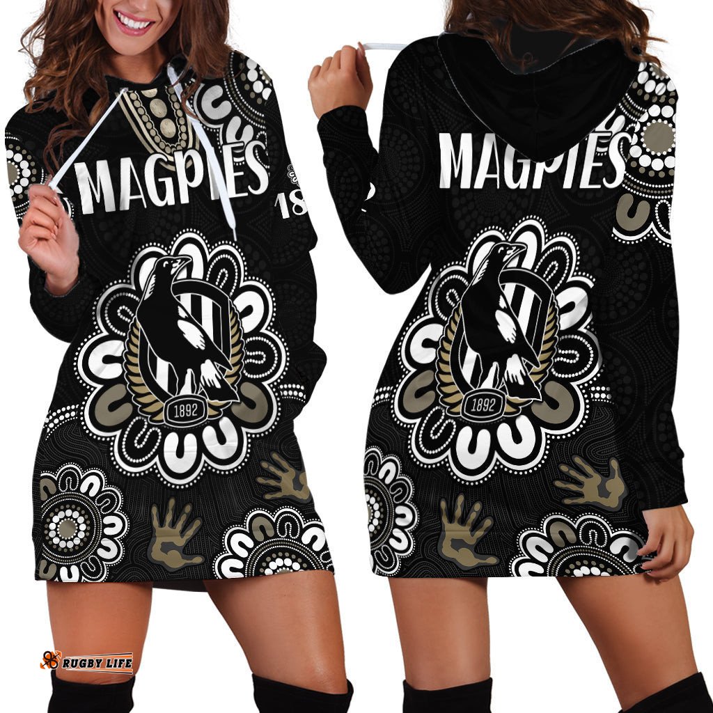 AFL Collingwood Magpies Football Magpies 1892 Hoodie Dress