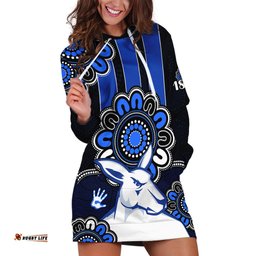 AFL North Melbourne Kangaroos 1869Aboriginal Hoodie Dress