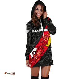 Bombers Naidoc Week Women's Hoodie Dress Essendon Ingenious