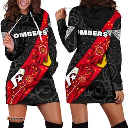 Bombers Naidoc Week Women's Hoodie Dress Essendon Ingenious