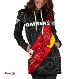 Bombers Naidoc Week Women's Hoodie Dress Essendon Ingenious