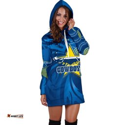 Cowboys Fire Women's Hoodie Dress North Queensland