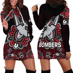 AFL Essendon Bombers 1872 Aboriginal Hoodie Dress