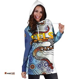 Parramatta Women Hoodie Dress Eels Simple Indigenous