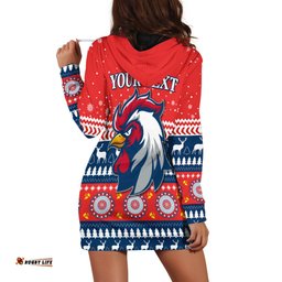 Custom Personalised Roosters Hoodie Dress Merry Christmas Sydney