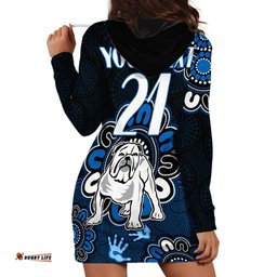Custom Personalised NRL Canterbury-Bankstown Bulldogs Rugby Berries 1935 Aboriginal No2 Hoodie Dress