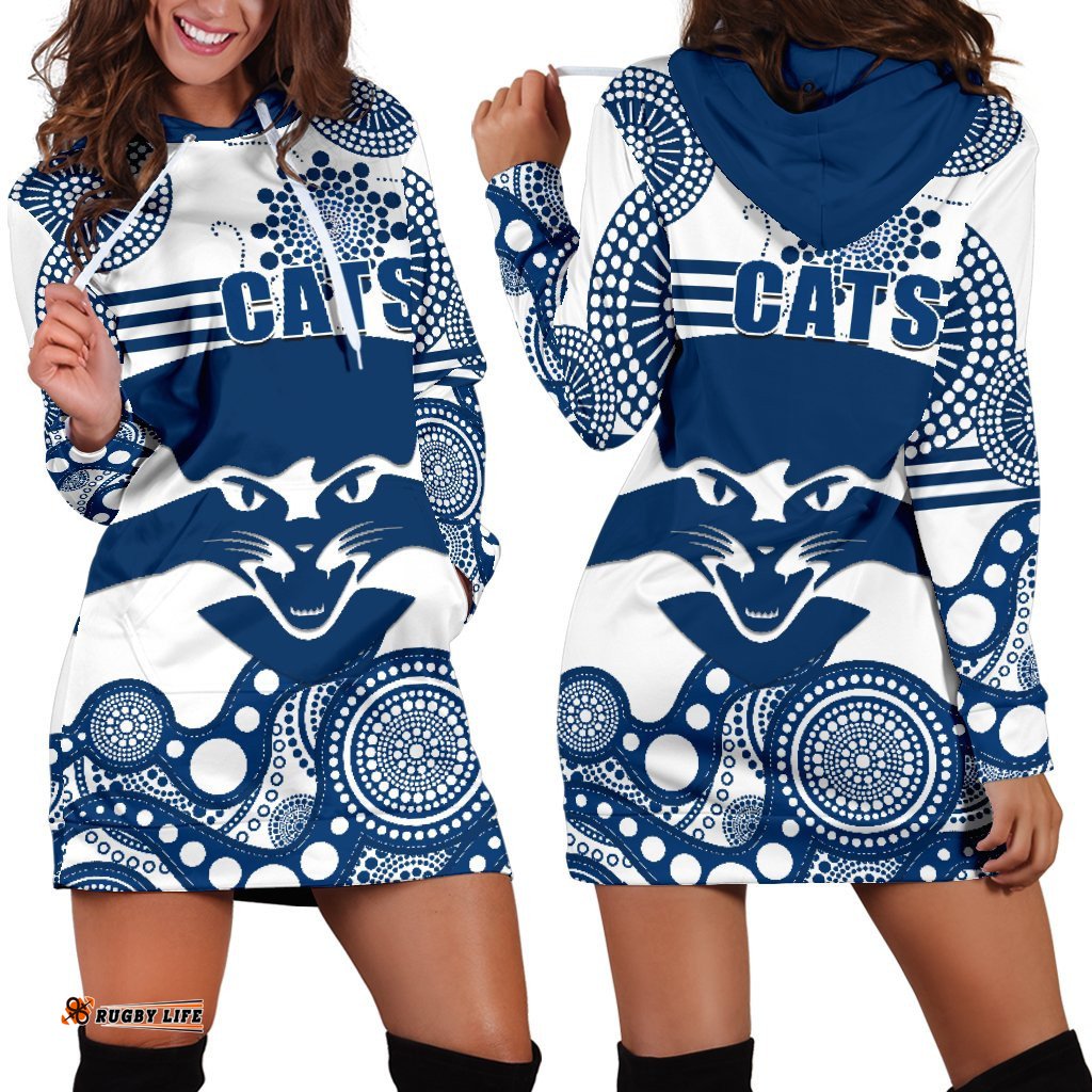 Cats Hoodie Dress Geelong Indigenous