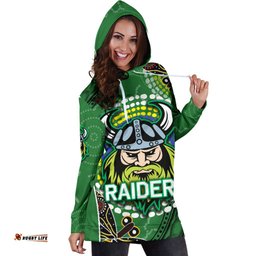 Raiders Women Hoodie Dress Aboriginal