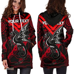 Custom Personalised Dragons Women's Hoodie Dress St. George Aboriginal