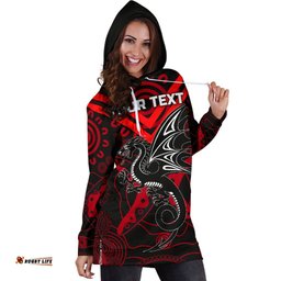 Custom Personalised Dragons Women's Hoodie Dress St. George Aboriginal