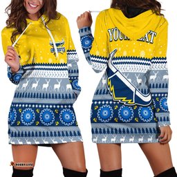 Custom Personalised Cowboys Aboriginal Hoodie Dress Christmas North Queensland