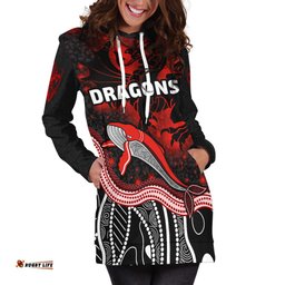 Custom Personalised Dragons Women's Hoodie Dress St. George Special Style