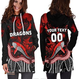 Custom Personalised Dragons Women's Hoodie Dress St. George Special Style