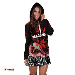 Custom Personalised Dragons Women's Hoodie Dress St. George Special Style