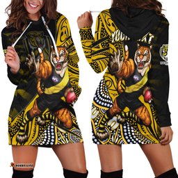 Custom Personalised Richmond Football Hoodie Dress Aboriginal Go The Tigers Mascot