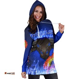 Blue Super Rugby Hoodie Dress Bulls Barberton Daisy
