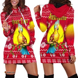 Custom Personalised Australia Christmas Hoodie Dress Be Loved Cockatoo