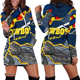 Cowboys Women's Hoodie Dress Unique Indigenous