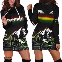 Black Panthers Rugby League Aboriginal Hoodie Dress
