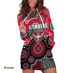 Custom Personalised And Number Bombers AFL Hoodie Dress Aboriginal Patterns 07