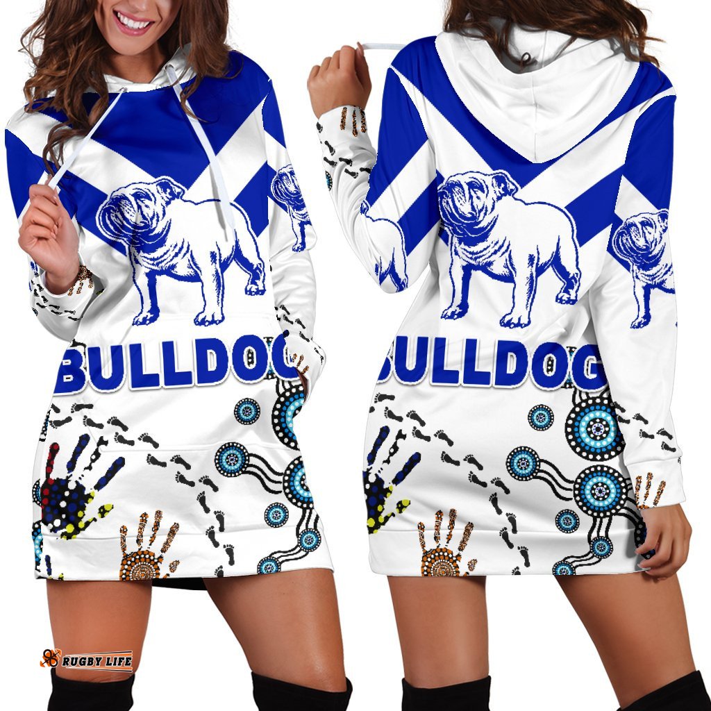 Canterbury-Bankstown Bulldogs Women Hoodie Dress Indigenous NO.2