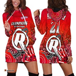 Custom Personalised Melbourne Renegades Champions Hoodie Dress Lizard Indigenous Aboriginal