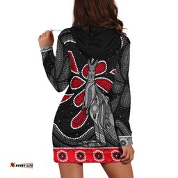 Custom Personalised Aboriginal Boomerang Hoodie Dress Kangaroo Australia
