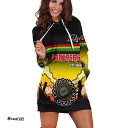 Custom Personalised Panthers Hoodie Dress Go The Mighty Penrith Aboriginal