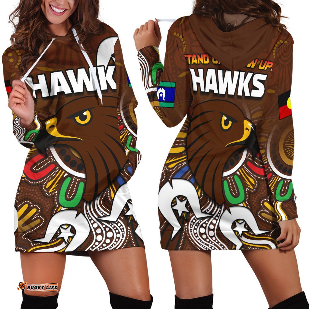 Hawks NAIDOC Week Hoodie Dress Hawthorn Football Aboriginal