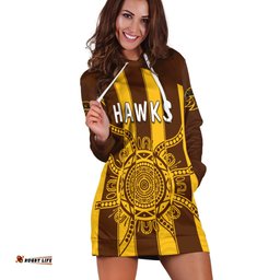 Hawks Indigenous Hoodie Dress Hawthorn Football