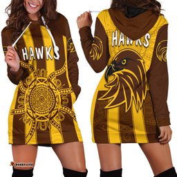 Hawks Indigenous Hoodie Dress Hawthorn Football