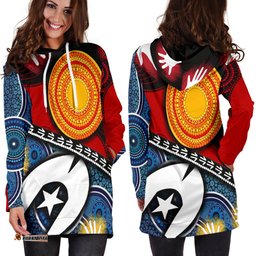 Hoodie Dress Australian NAIDOC Aboriginaland Torres Strait Islands Flags