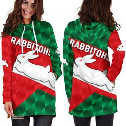 Rabbitohs Women's Hoodie Dress Sporty Style 03