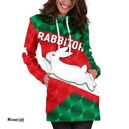 Rabbitohs Women's Hoodie Dress Sporty Style 03