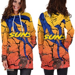 Gold Coast Zip Women Hoodie Dress Suns Origin Indigenous