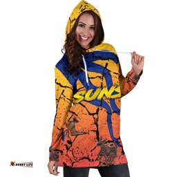 Gold Coast Zip Women Hoodie Dress Suns Origin Indigenous