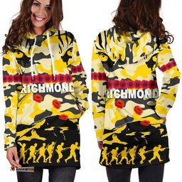 Richmond Tigers Women's Hoodie Dress Anzac Day Country Style 06